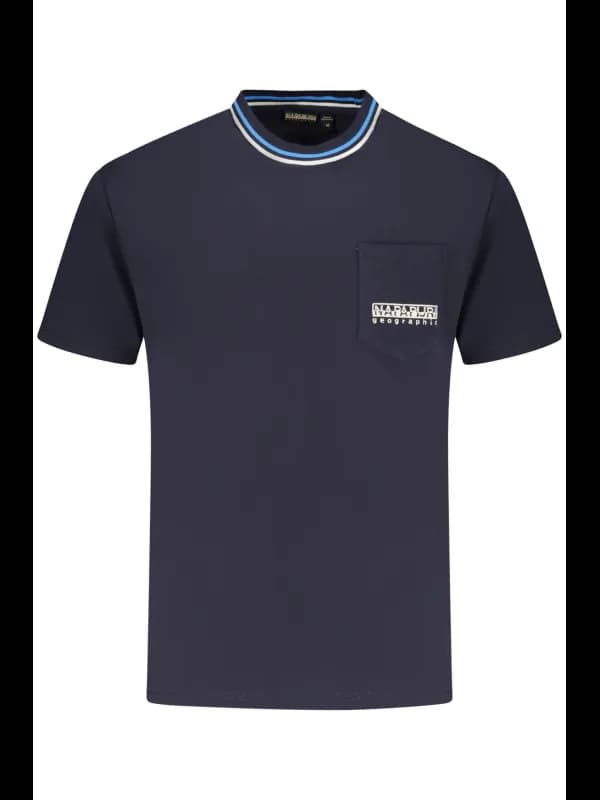 Napapijri Bio Baumwolle Logo TShirt mit Stickerei, Größe M