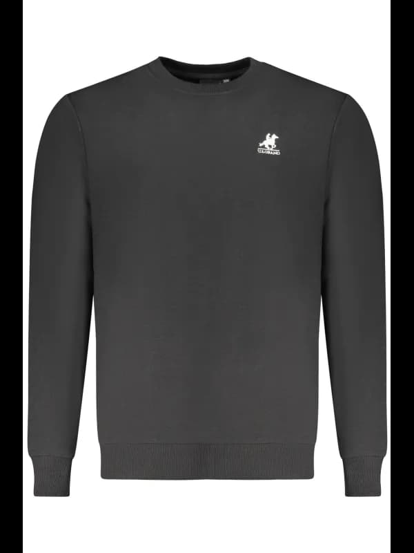 U.S. GRAND POLO Langarm Sweatshirt Gebuerstet Rundhals Logo, Größe 2XL