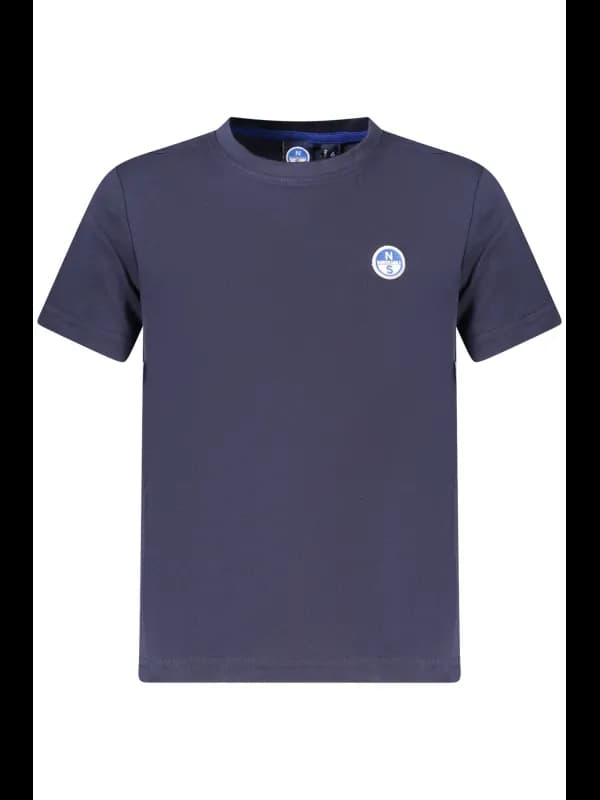 North Sails Jungen Kurzarm T-Shirt mit Rundhals und Logo, Größe 8A