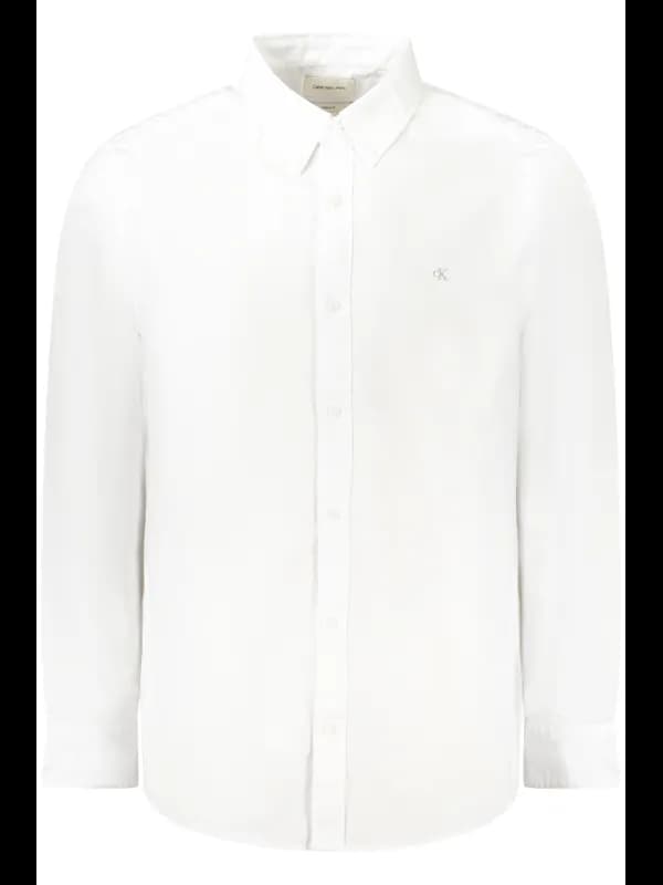 Calvin Klein Klassik Button-Down Hemd mit Stickerei, Größe S