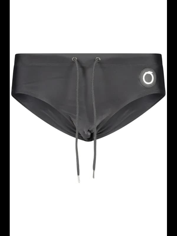 Trussardi Badehose Schwarz mit Elastikbund und Logo, Größe S