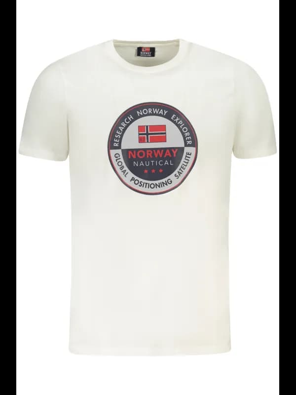 NORWAY 1963 WEISSES KURZARM TSHIRT, Größe 2XL