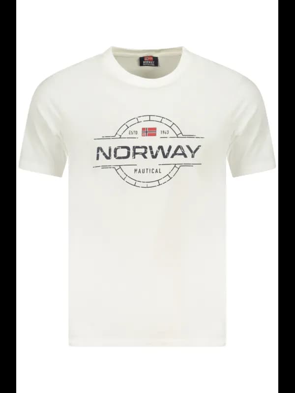 NORWAY 1963 Norwegen T-Shirt Weiss Logo Rundhals Druck, Größe 2XL