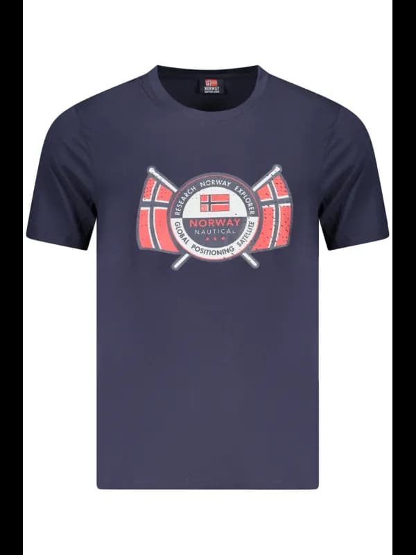 NORWAY 1963 TShirt Kurzarm Rundhals Blau, Größe 2XL