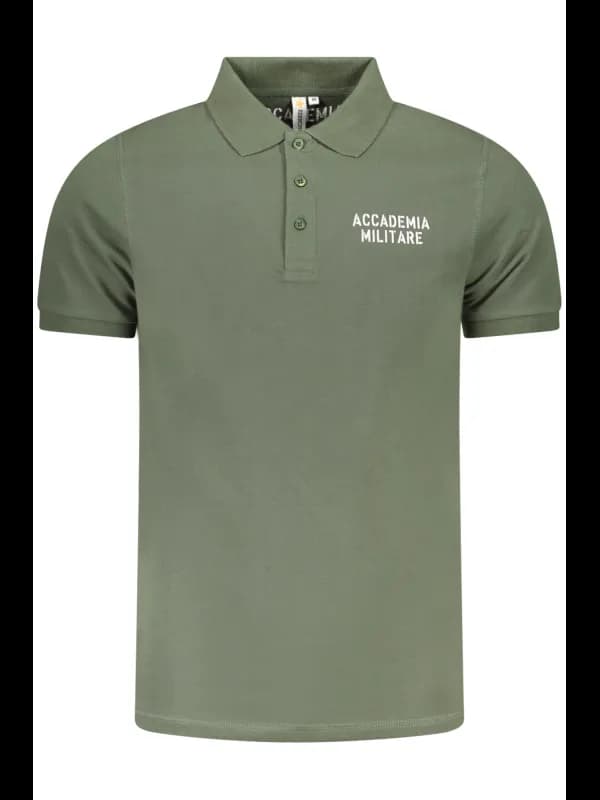 ACCADEMIA MILITARE Akademie Kurzarm Polo Kontrast 3 Knöpfe L, Größe S
