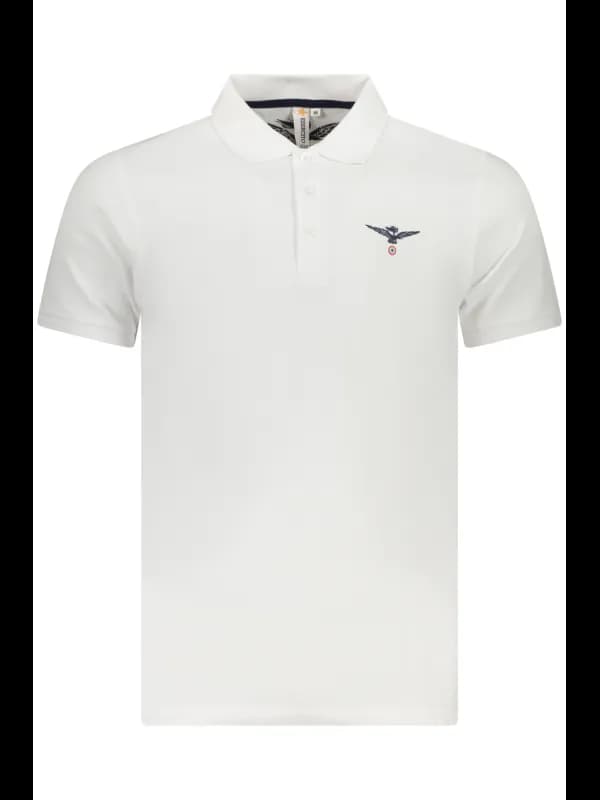 ACCADEMIA MILITARE Adler Kurzarm Polo 3 Knöpfe Logo Poloshir, Größe XL