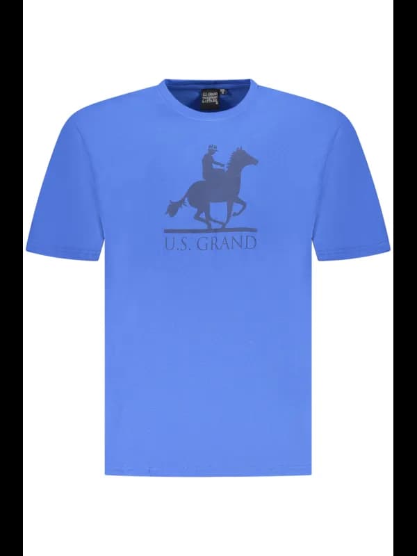 U.S. GRAND POLO Grand Polo Kurzarm TShirt Rundhals Blau, Größe 3XL