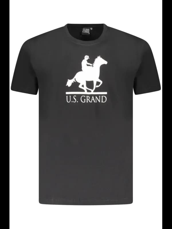 U.S. GRAND POLO US Grand Polo Schwarzes Kurzarm TShirt Rundh, Größe 3XL