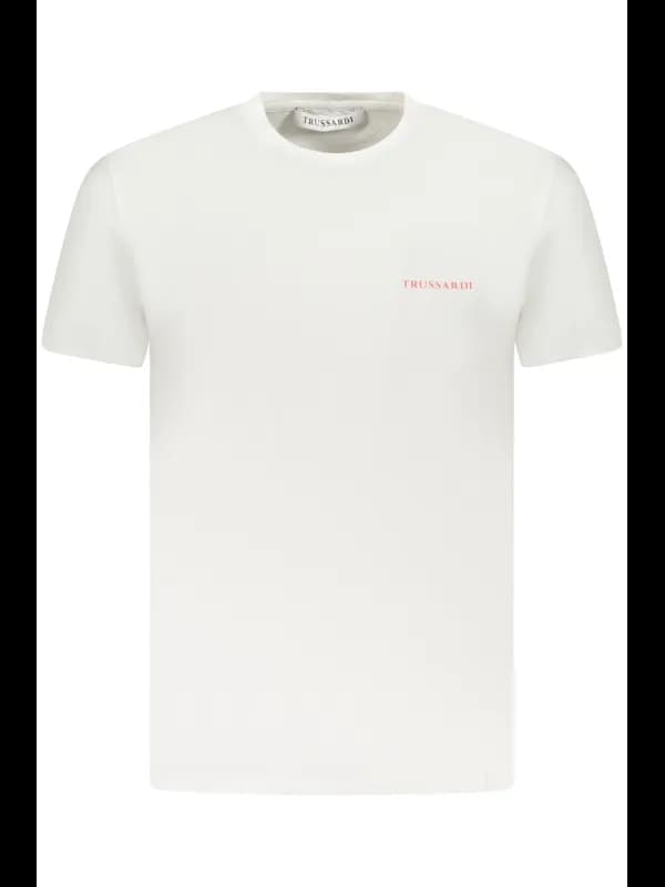 Trussardi Kurzarm TShirt mit Rundhals und Logo Print, Größe 2XL