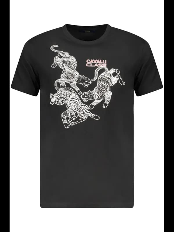 Cavalli Class Logo TShirt Kurzarm Rundhals, Größe 2XL