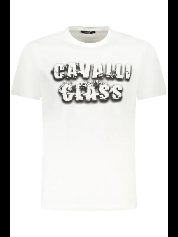 Cavalli Class TShirt Kurzarm Rundhals Logo Druck, Größe 2XL