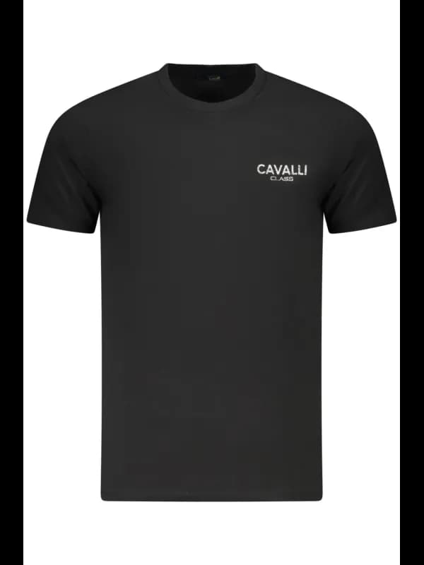 Cavalli Class Rundhals Kurzarmshirt mit Logodruck, Größe 2XL