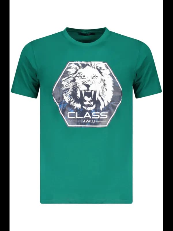 Cavalli Class Cavalli Kurzarmshirt Rundhals Logo Design T-Sh, Größe 2XL