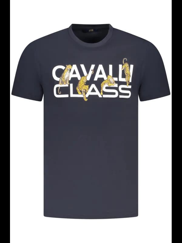 Cavalli Class Logo Kurzarm TShirt Rundhals Druck TXT60MJD060, Größe 2XL