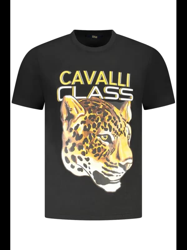 Cavalli Class Logo TShirt Rundhals Kurzarm, Größe 2XL