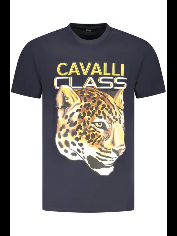 Cavalli Class Cavalli Rundhals TShirt mit Logo und Druck, Größe 2XL