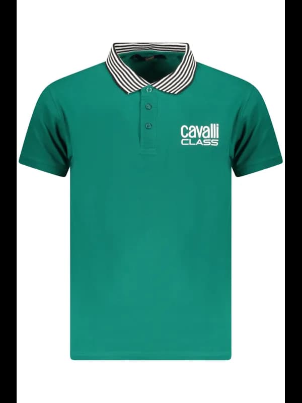 Cavalli Class Logo Kontrast Polohemd TXT64EKB002, Größe 2XL
