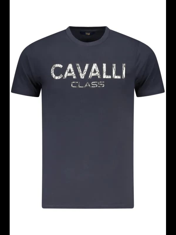 Cavalli Class Kurzarmshirt mit Logoaufdruck TXT61GJD060_BL04, Größe 2XL