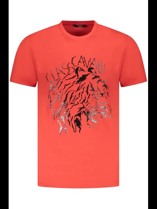 Cavalli Class Kurzarmshirt Logo Rundhals, Größe 2XL