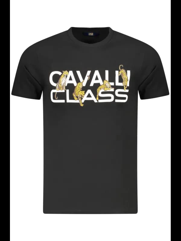 Cavalli Class Kurzarm TShirt Rundhals Druck, Größe 2XL