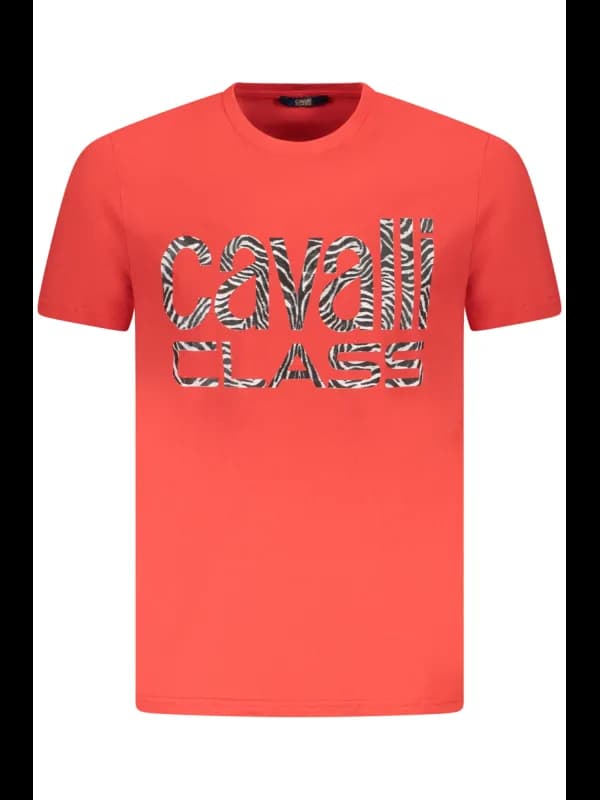 Cavalli Class Logo Kurzarmshirt Rundhals Druck TXT61DJD060RO, Größe 2XL
