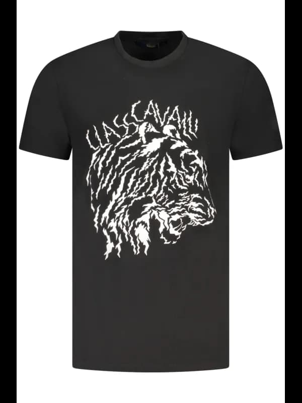 Cavalli Class Kurzarm Logo TShirt Rundhals Druck, Größe 2XL