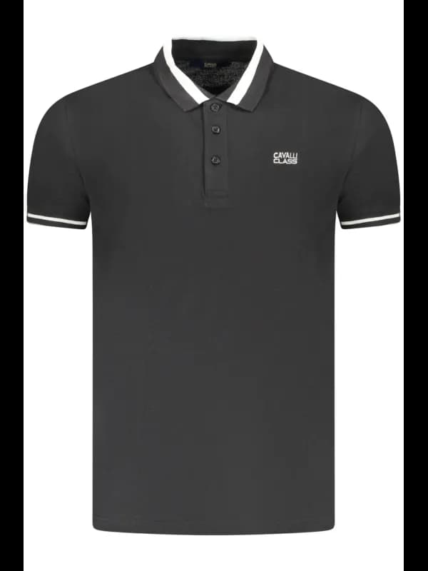 Cavalli Class Kontrast Polo mit Stickerei von Cavalli, Größe 2XL