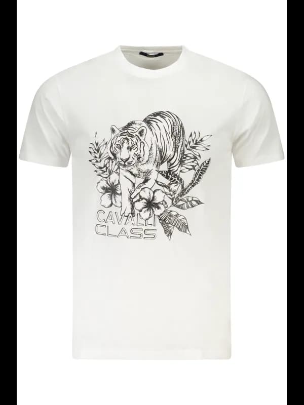 Cavalli Class Kurzarm Logo Rundhals TShirt, Größe 2XL