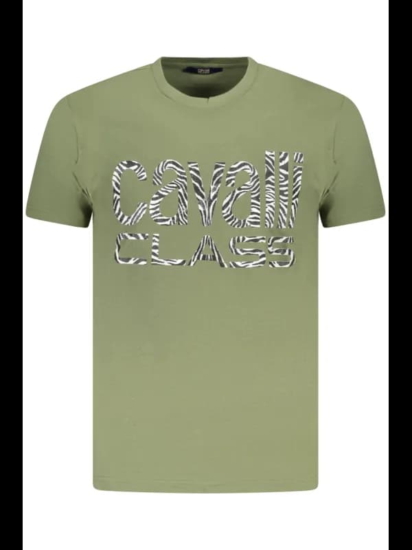 Cavalli Class Kurzarm Rundhals Logo Shirt TXT61DJD060 VE0405, Größe 2XL