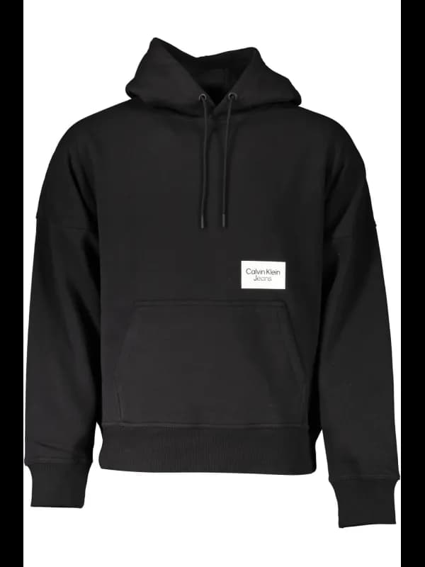Calvin Klein Hoodie mit Tasche und Logo Print, Größe 2XL