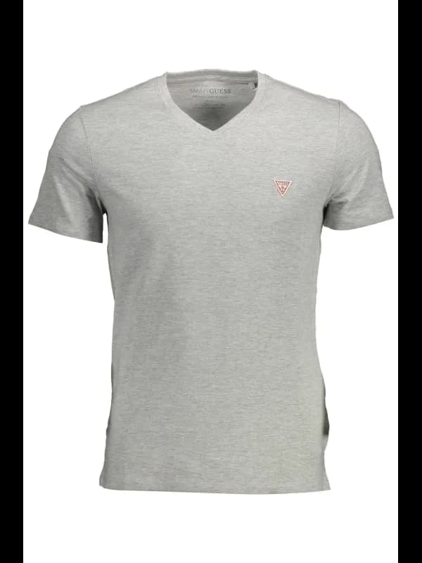 GUESS JEANS Slim Fit V-Ausschnitt T-Shirt Bio-Baumwolle mit, Größe 2XL