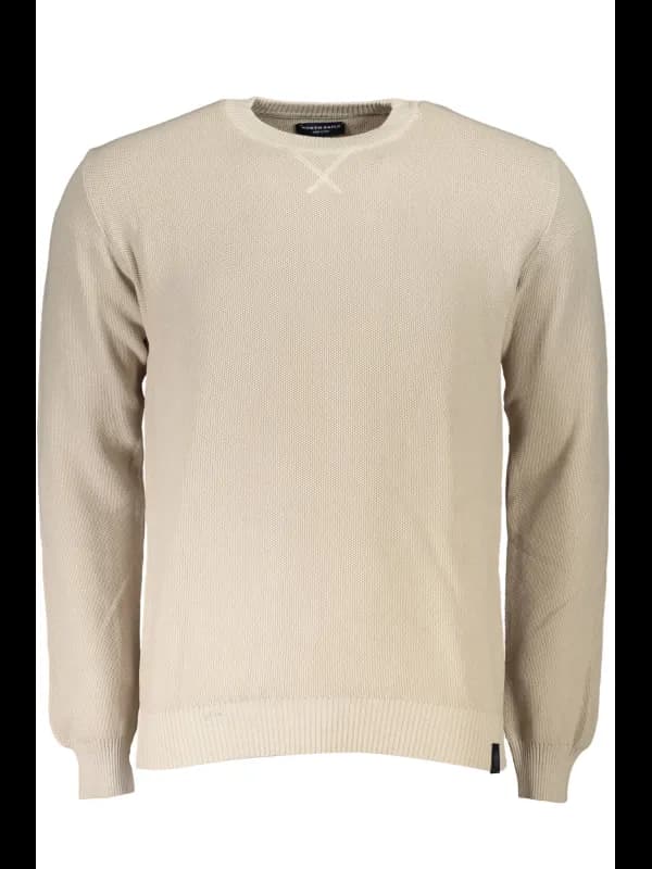 North Sails Eco-Pullover Beige Langarm Rundhals Kontrastdeta, Größe XL