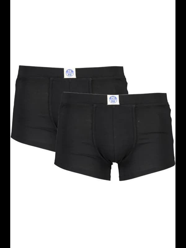 North Sails Doppelpack Boxershorts Elastischer Bund Schwarz, Größe S