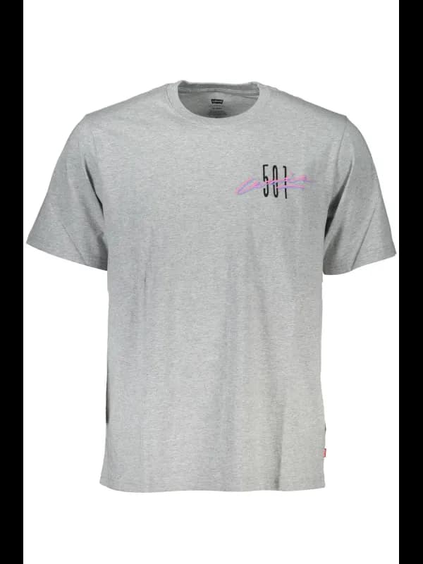 Levi's Levis Graues Rundhals TShirt mit Stickerei, Größe XL