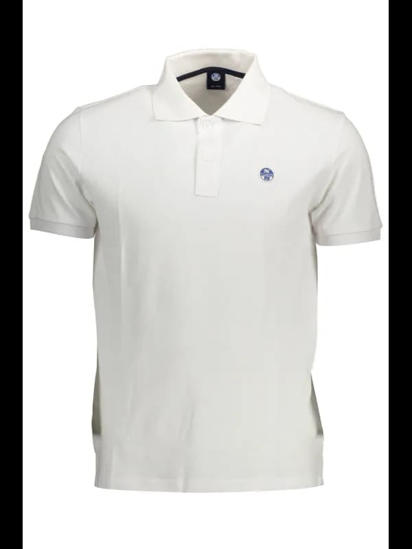 North Sails Naturfaser Polo mit Logo und Applikation, Größe 2XL