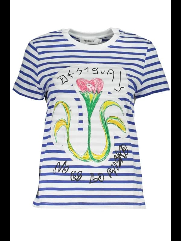 Desigual TShirt Blau 23SWTK05C9CD08C, Größe L