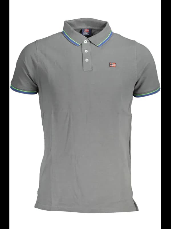 NORWAY 1963 Norwegen Poloshirt 1963 Kontrastdetails Applikat, Größe 2XL