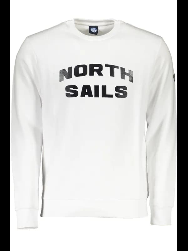 North Sails Langarm Rundhals Sweatshirt Bianco, Größe S