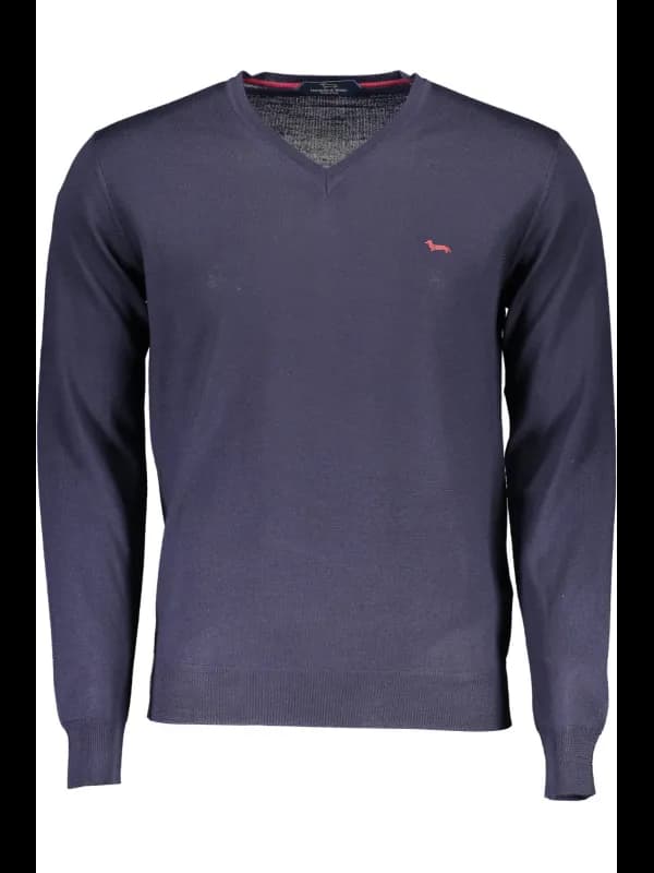 Harmont & Blaine Harmont Blaine Langarm V-Pullover Blau, Größe 2XL
