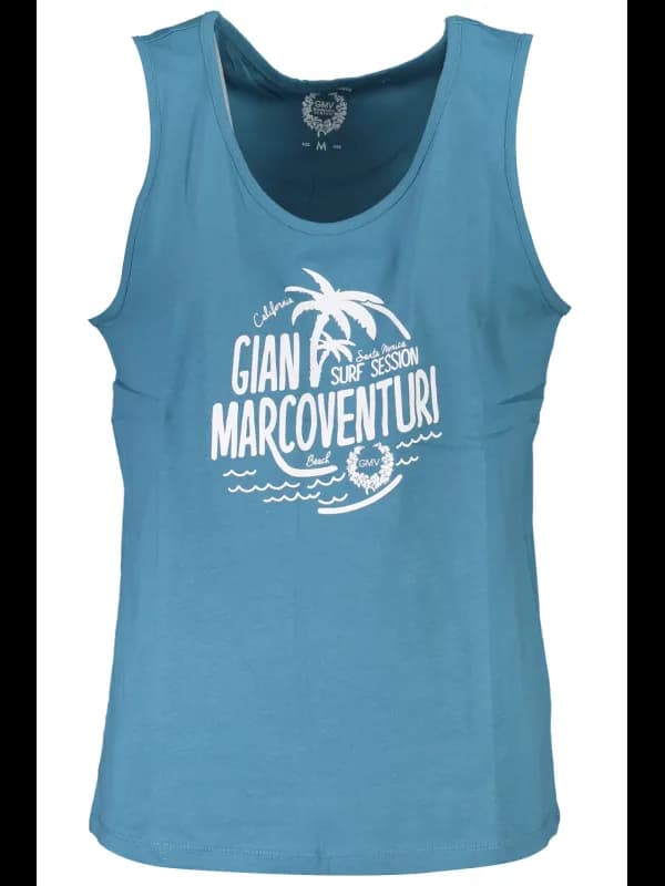 GIAN MARCO VENTURI Tanktop Logo Blau Hemden Rolando Bluebay, Größe 2XL