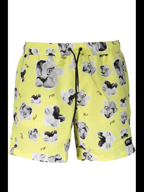 Karl Lagerfeld Beachwear Karl Lagerfeld Gelbe Badeshorts mit, Größe XL