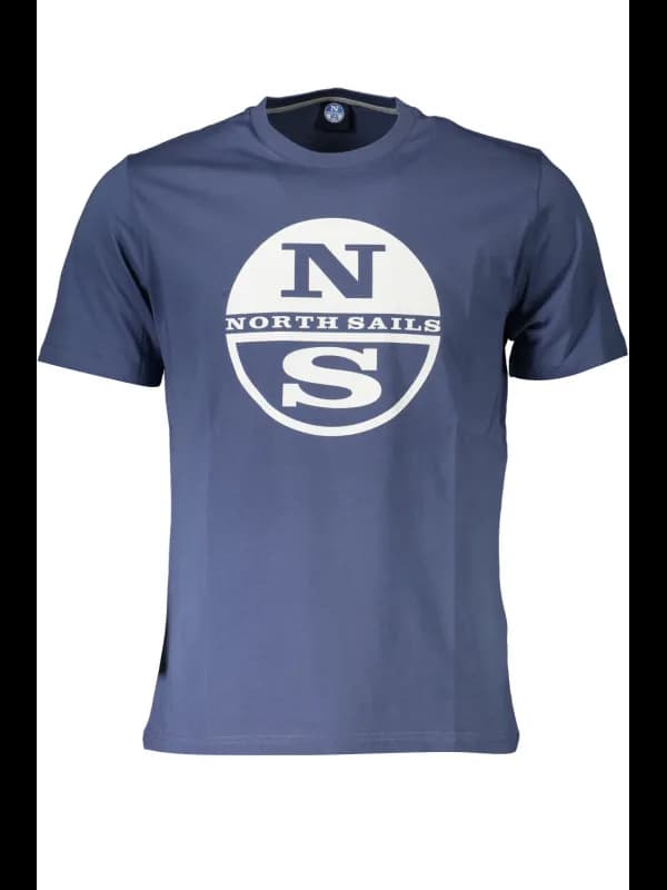 North Sails Kurzarm TShirt Rundhals Blau Logo, Größe XL