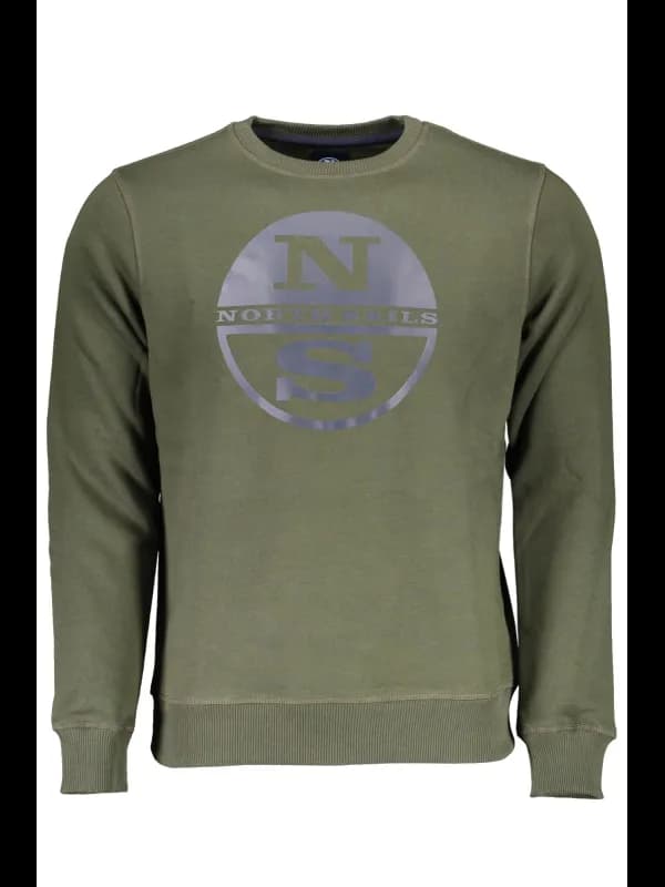 North Sails Grüner Rundhals-Sweatshirt, Größe 2XL