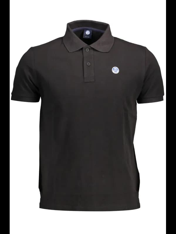North Sails Polo kurzarm 2 Knoepfe Schwarz Naturfasern, Größe 2XL