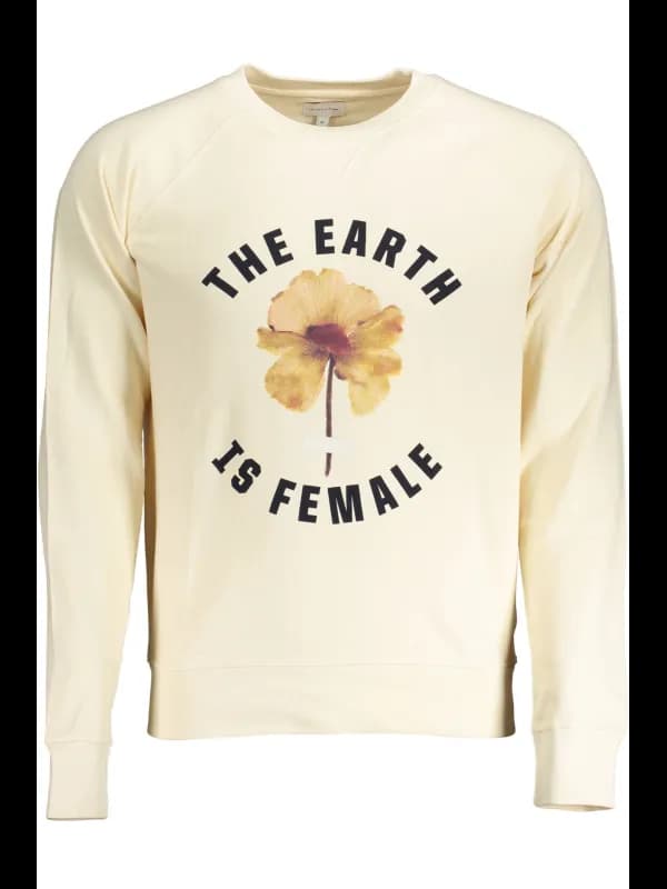 GANT Beige Sweatshirt Rundhals Logo, Größe L