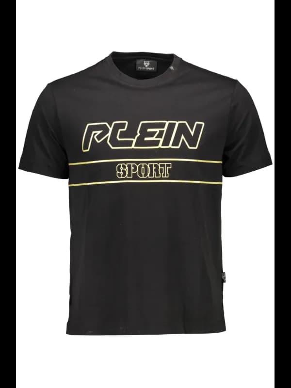 Plein Sport Kurzarmshirt Rundhals Logo Schwarz, Größe XL