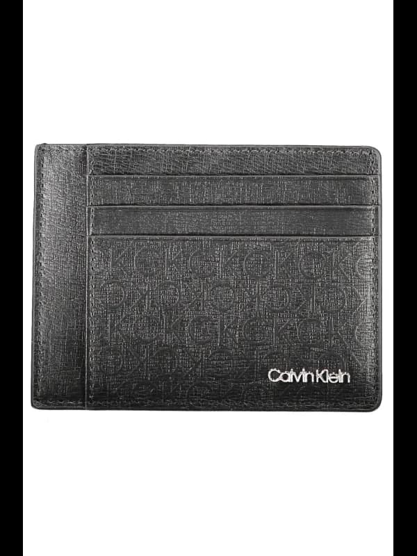 Calvin Klein RFID Brieftasche Schwarz mit Griff und Logo, Größe UNI