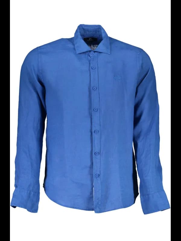 LA MARTINA Stickerei Hemd Blau, Größe XL