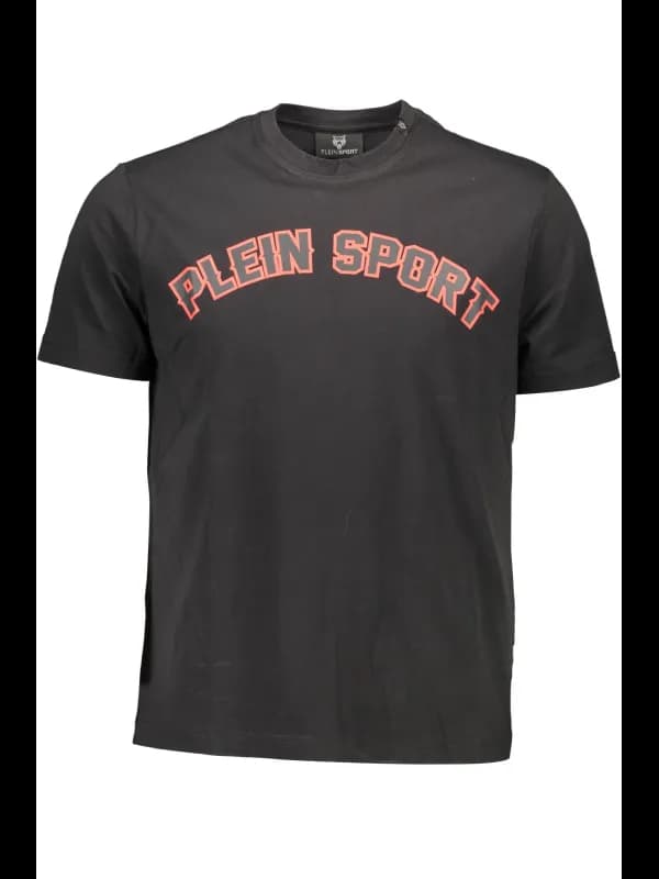 Plein Sport TShirt Kurzarm Rundhals Logo Print Schwarz, Größe S