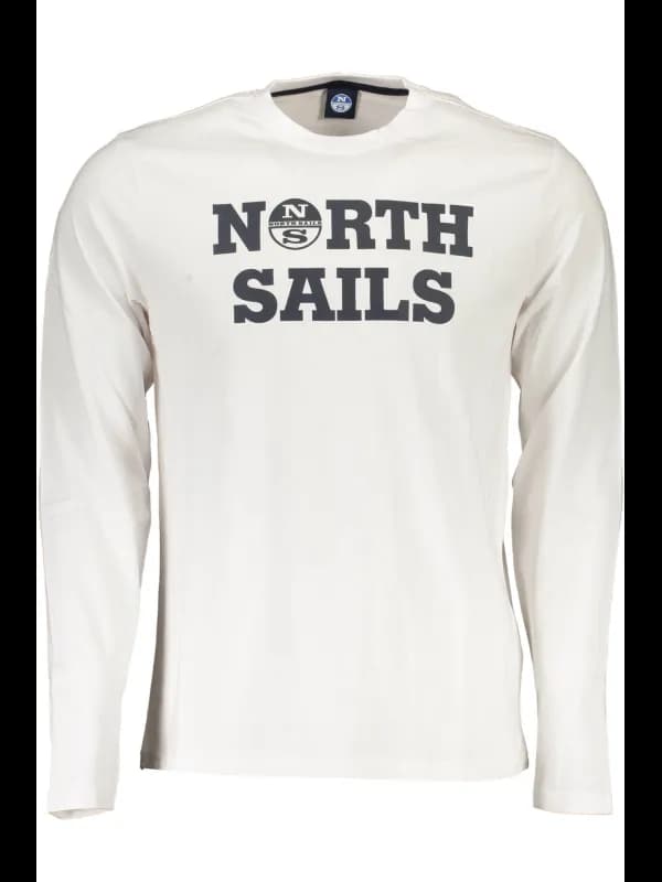 North Sails Weißes Rundhals T-Shirt, Größe 3XL